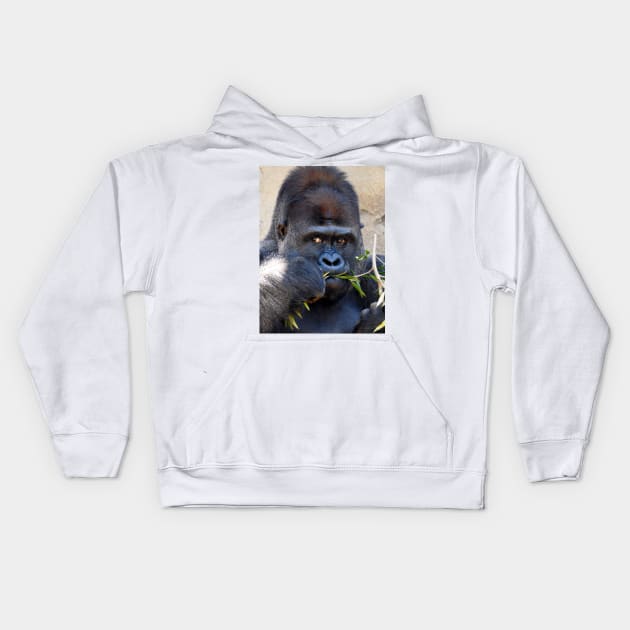 Gorilla Kids Hoodie by kirstybush